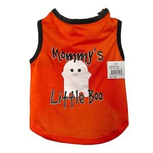 Halloween Pet Mommy's Little Boo with Ghost Pet Spirit Dog T-shirt NWT